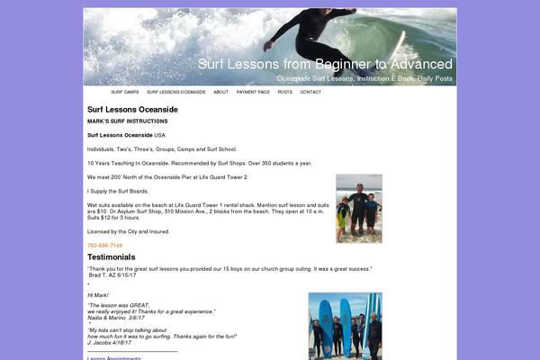 surfboardsoceanside.com site used Flexx Theme