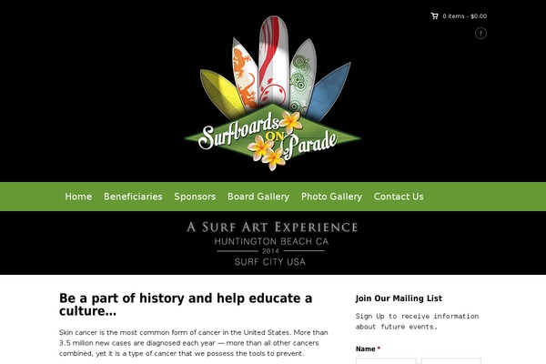 surfboardsonparade.org site used Espresso Child