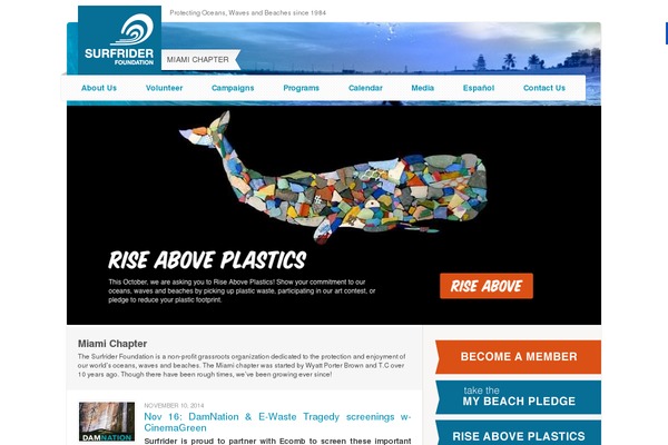 surfrider WordPress theme, websites list used surfrider theme surfrider theme websites examples