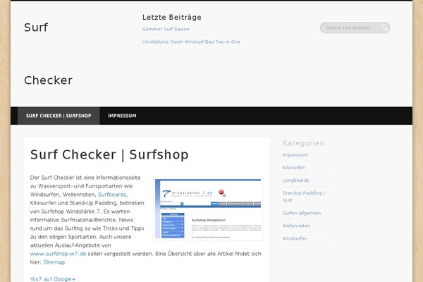 Vantage theme site design template sample