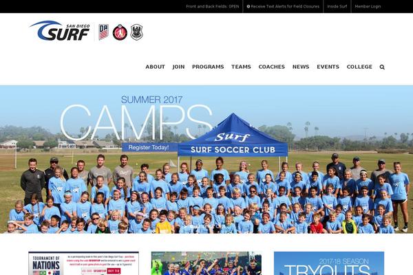 surfsoccer WordPress theme, websites list used surfsoccer theme surfsoccer theme websites examples