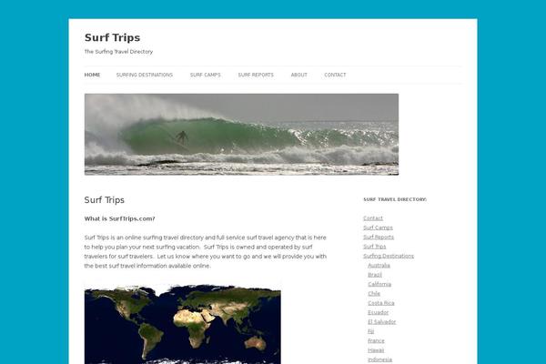 Twenty Twelve theme site design template sample