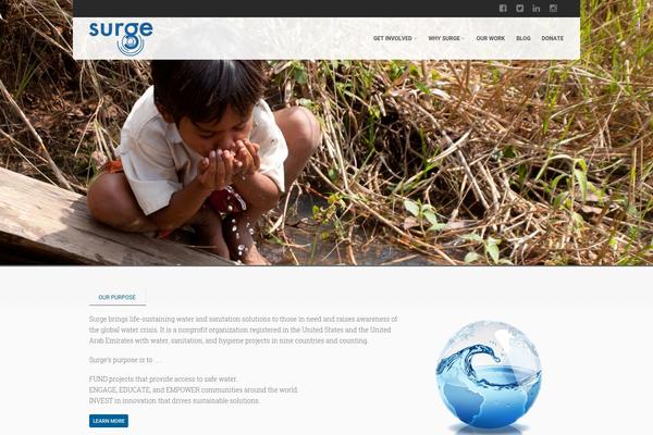 surgeforwater.org site used Surge