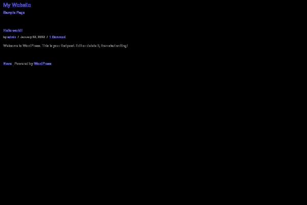 WordPress website example screenshot