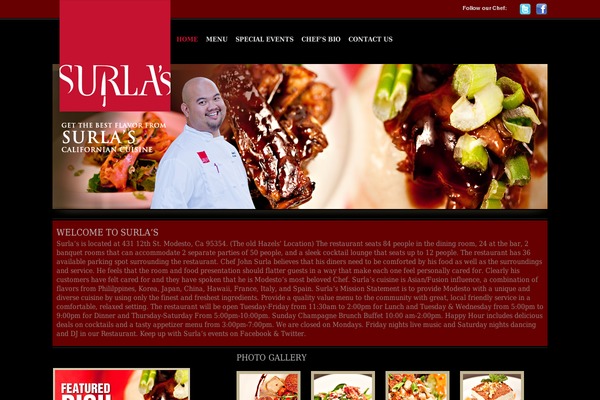 surlasrestaurant.com site used Yummy-pro