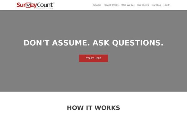 surveycount.com site used Zerif Pro