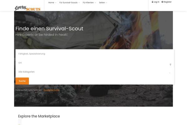 Workscout-child theme site design template sample
