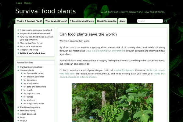 survivalfoodplants.com site used Quicksand