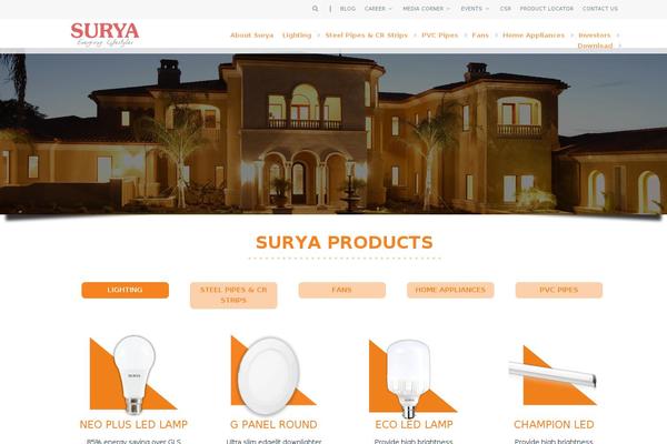 surya.co.in site used Surya-theme