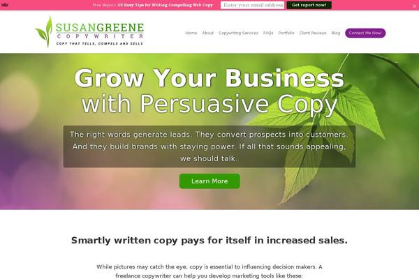 susan theme websites examples