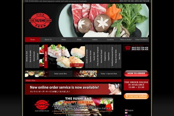 sushibar theme websites examples