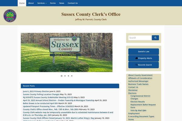 sussexcountyclerk.org site used Govpress-child
