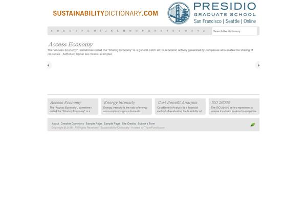 sustainabilitydictionary.com site used Organic_portfolio_gray