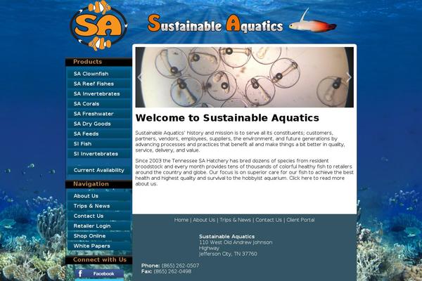 sustainableaquatics.com site used Primejump