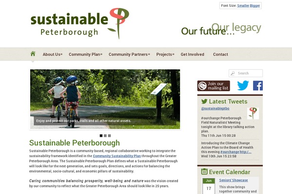 sustainablepeterborough.ca site used Sustainable
