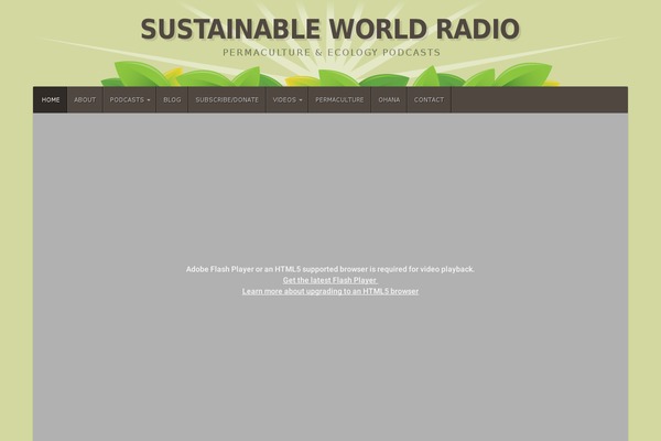 sustainableworldradio.com site used Organic-natural