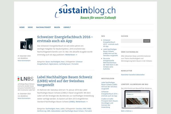 sustainblog.ch site used Yoko-sustainblog