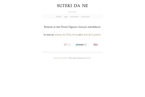 Twenty Twenty theme site design template sample