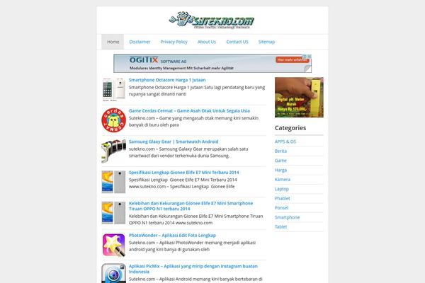 sutekno.com site used Revenue-pro