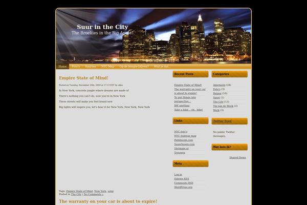Manhattan theme site design template sample