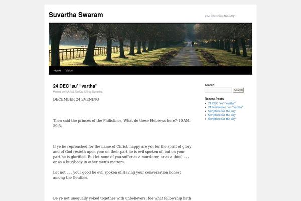 WordPress website example screenshot