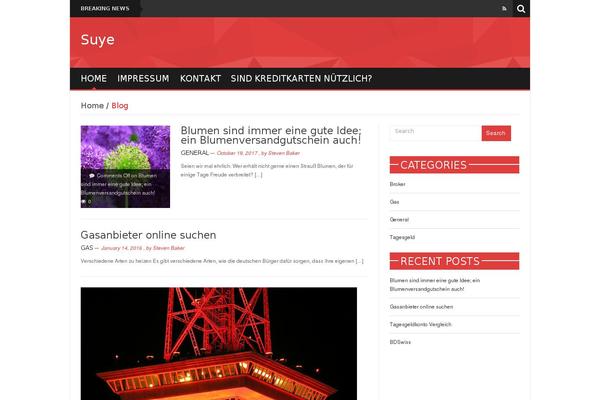 News Mix Light theme site design template sample