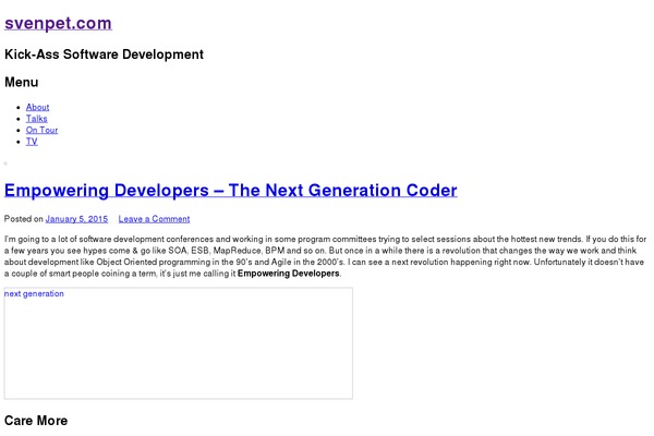 WordPress website example screenshot