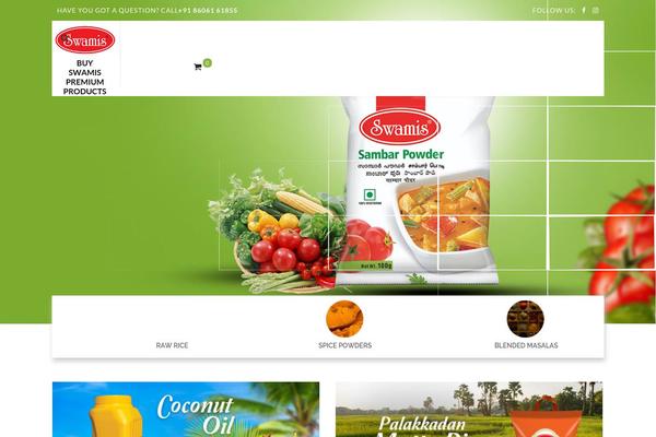 Foodstore theme site design template sample