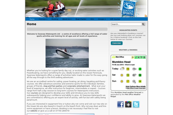 swanseawatersports.com site used Nettl-divi-child-theme