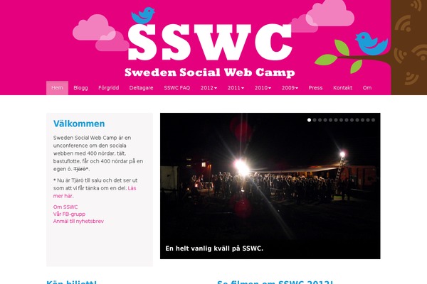 swedensocialwebcamp.com site used Sswc