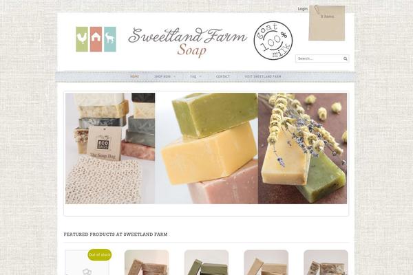 Storefront theme site design template sample
