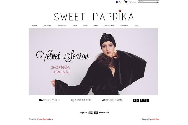 sweetpaprika.ro site used Monte