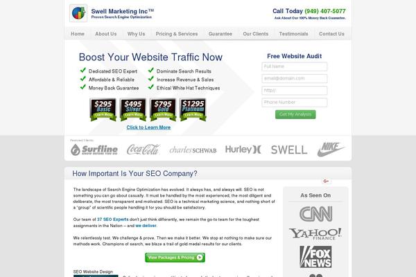 swellmarketing.com site used Ocseo