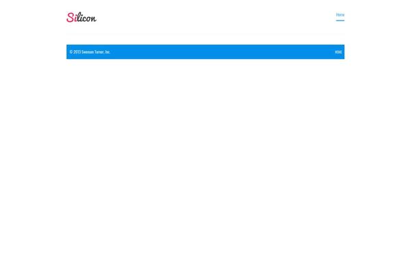 Silicon theme site design template sample