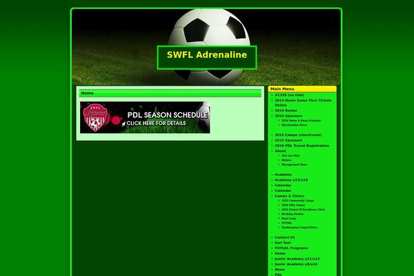 swfladrenaline.com site used Avventura Lite