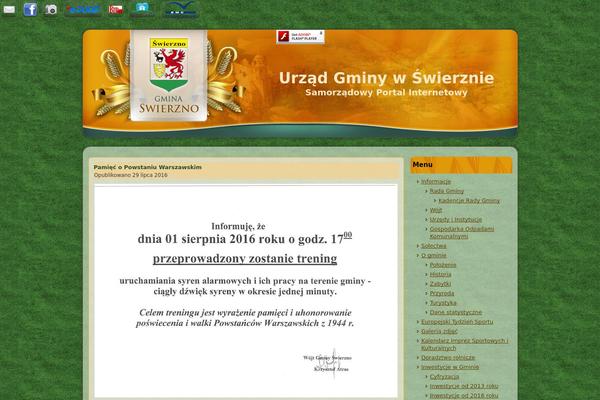 swierzno.pl site used Impreza