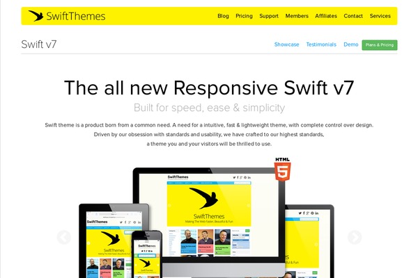 Page Speed theme site design template sample
