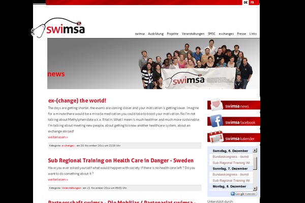 swimsa.ch site used Swimsa