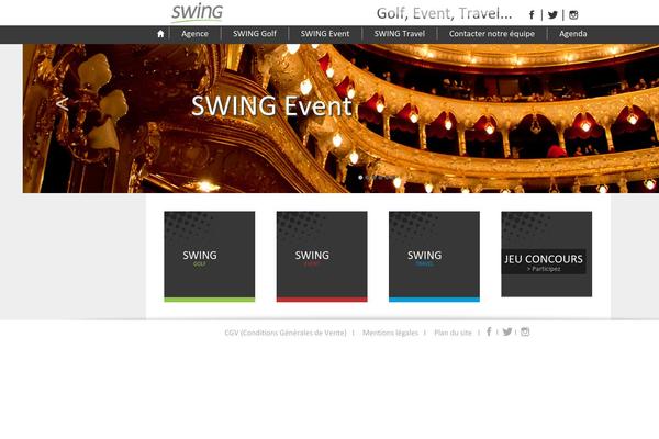 swing theme websites examples