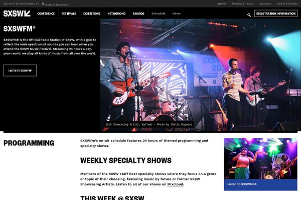 sxswfm.com site used Wp-theme-2017