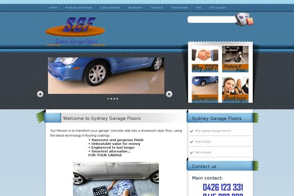 sydneygaragefloors.com.au site used Wordpress-blue
