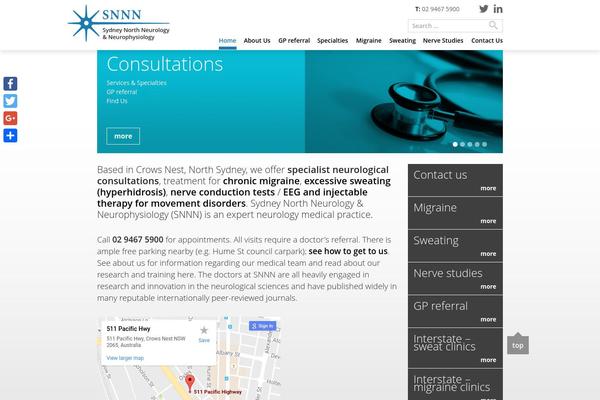 sydneynorthneurology.com.au site used Snnn