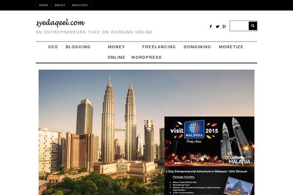 syedaqeel.com site used Simplemag