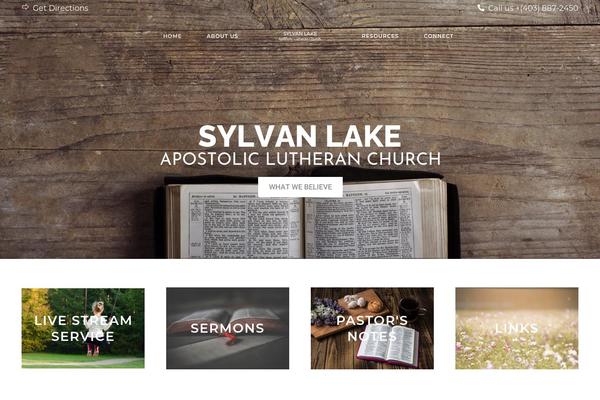 Chapel theme site design template sample