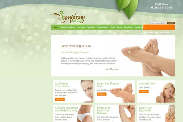 Serenity theme site design template sample