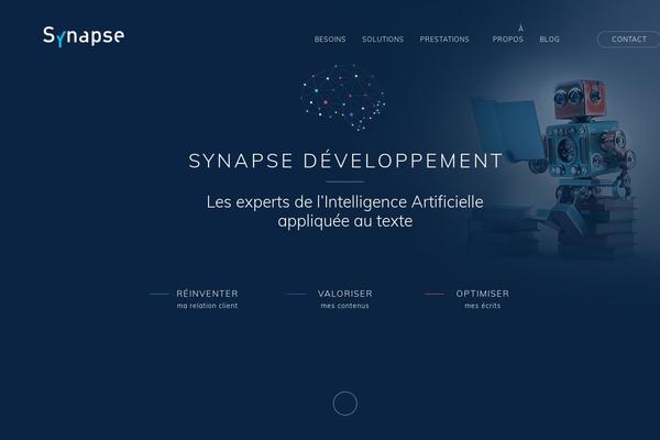 Synapse theme site design template sample