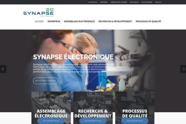 Synapse theme site design template sample