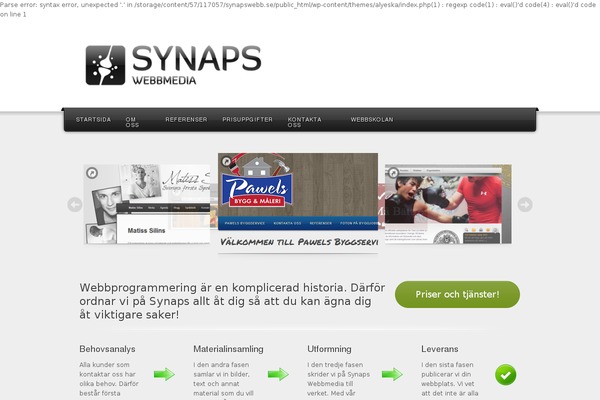 WordPress website example screenshot
