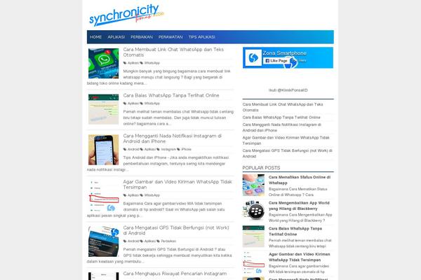 synchronicitytimes.com site used Verb Lite