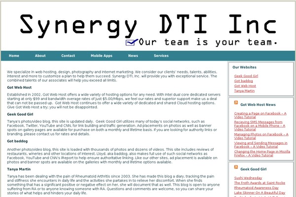 synergy-dti.com site used Stargazer